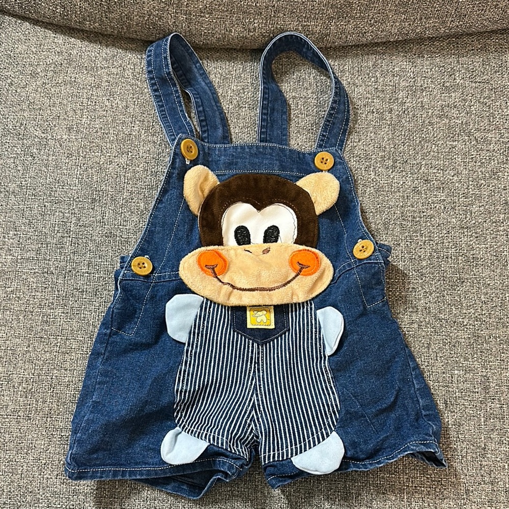 Kids Denim Monkey Overalls